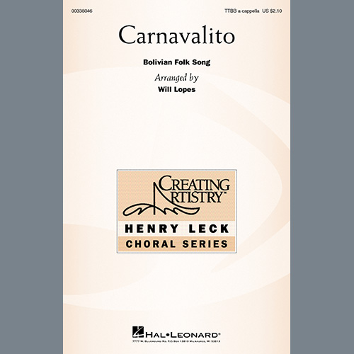 Download Bolivian Folk Song Carnavalito (arr. Will Lopes) sheet music and printable PDF music notes