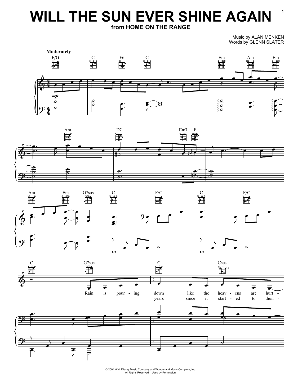 Bonnie Raitt Will The Sun Ever Shine Again Sheet Music Notes & Chords for Piano (Big Notes) - Download or Print PDF
