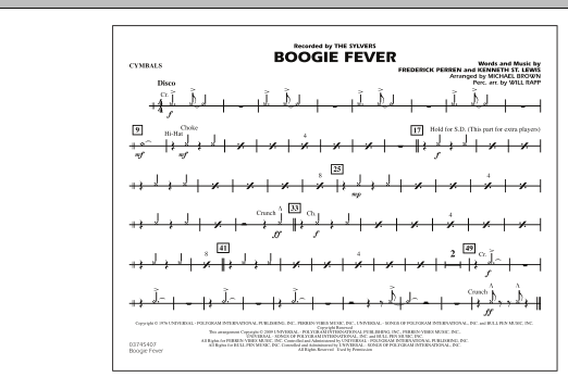 Michael Brown Boogie Fever Cymbals Sheet Music Download Pdf Score 277043 musicnotesroom com