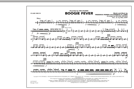 Michael Brown Boogie Fever Snare Drum Sheet Music Download Pdf Score 277042 sheet music