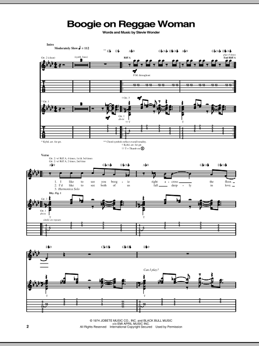 Preview Stevie Wonder Boogie On Reggae Woman Pop sheet music, notes and chords for Keyboard Transcription, SKU: 176909 sheet music, piano notes, chords, guitar tabs, score, transpose, transcribe, how to play, guide, download, learn, tutorial, progression, song, artist, awards, billboard, mtv, vh1, tour, single, album, release