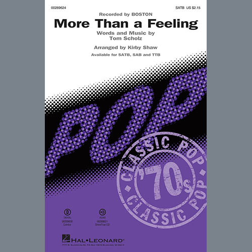 Boston Boston, More Than a Feeling (arr. Kirby Shaw) - Bb Trumpet 2, Choir Instrumental Pak