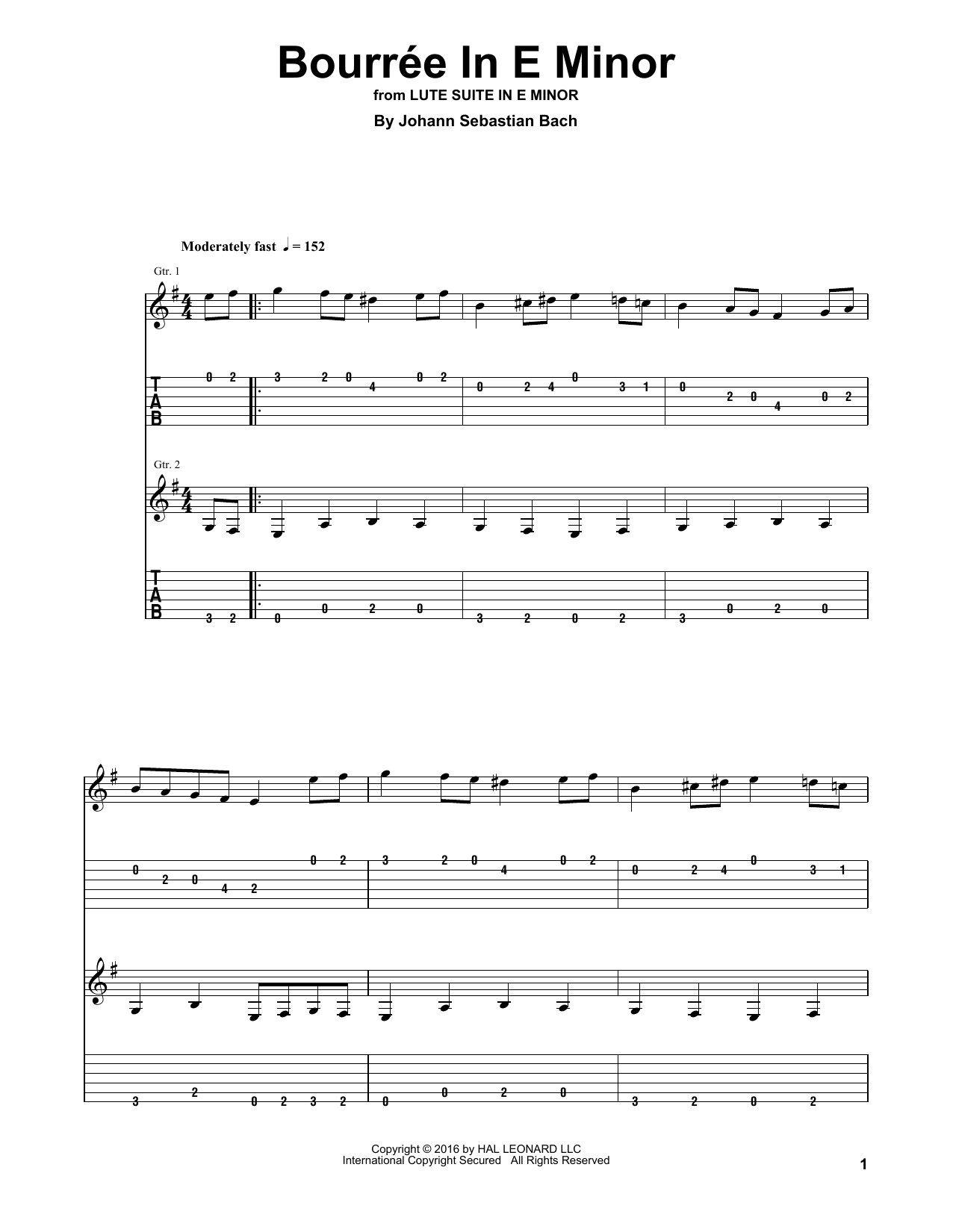 Preview Johann Sebastian Bach Bourrée In E Minor Classical sheet music, notes and chords for Guitar Tab Play-Along, SKU: 177045 sheet music, piano notes, chords, guitar tabs, score, transpose, transcribe, how to play, guide, download, learn, tutorial, progression, song, artist, awards, billboard, mtv, vh1, tour, single, album, release