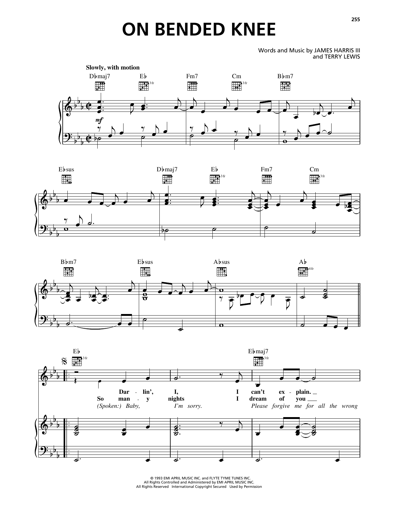 Boyz II Men On Bended Knee Sheet Music Notes & Chords for Piano, Vocal & Guitar Chords (Right-Hand Melody) - Download or Print PDF Boyz II Men On Bended Knee Sheet Music Notes & Chords for Piano, Vocal & Guitar Chords (Right-Hand Melody) - Download or Print PDF