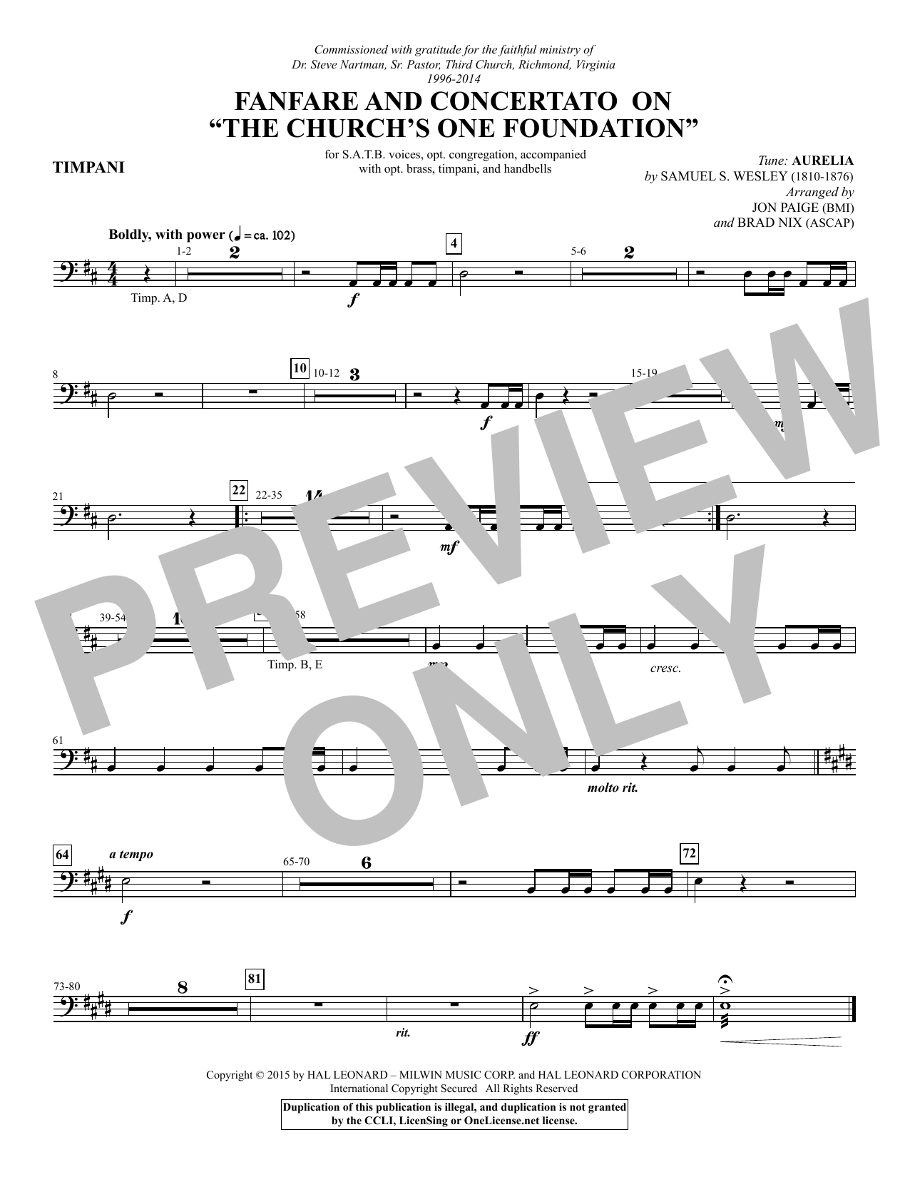 Preview Brad Nix Fanfare and Concertato on Fanfare and Concertato on