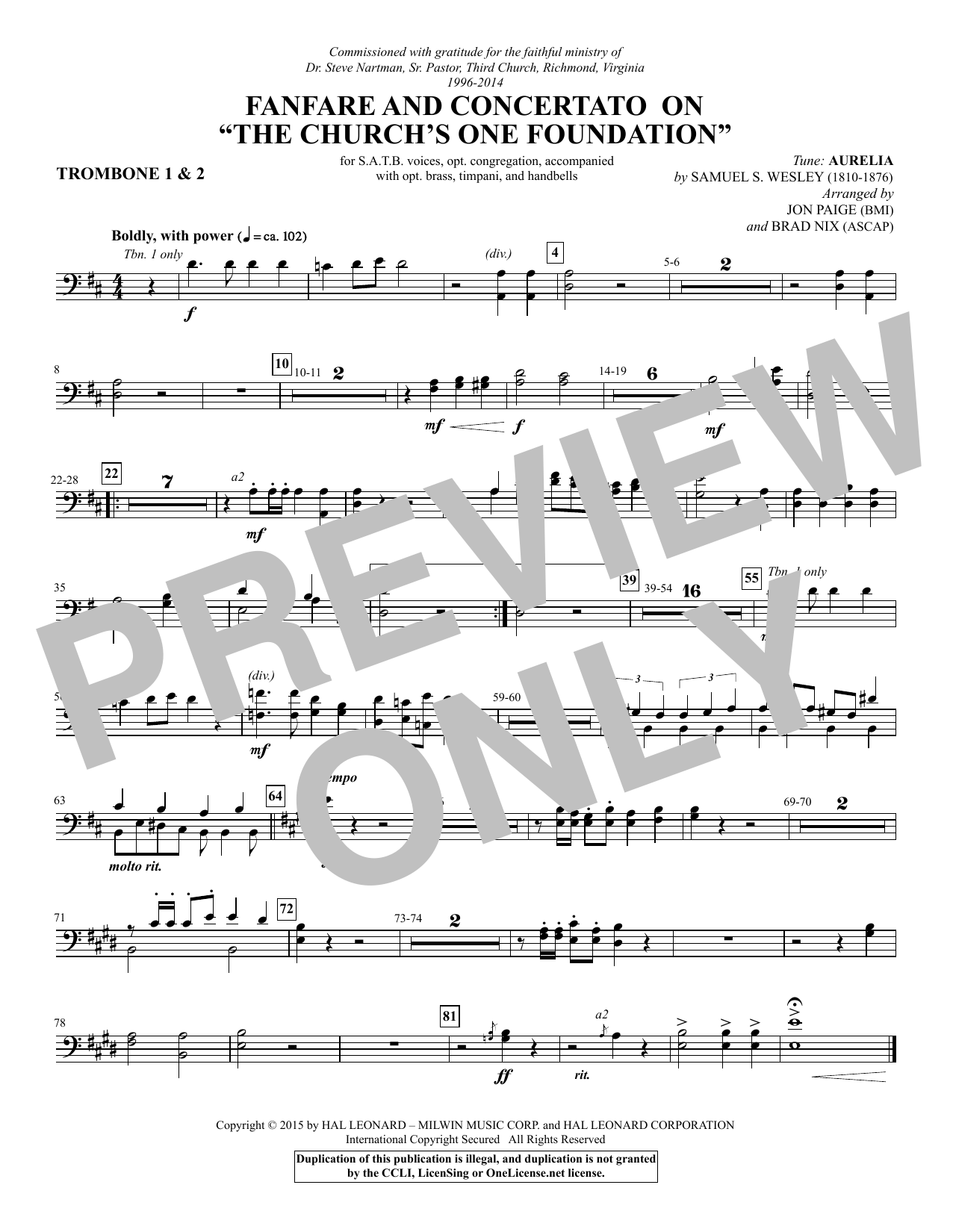 Preview Brad Nix Fanfare and Concertato on Fanfare and Concertato on