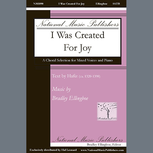 Bradley Ellingboe, I Was Created For Joy, SATB Choir