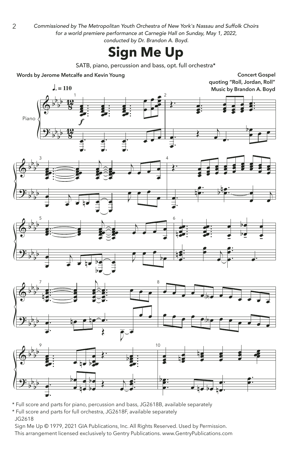 Brandon A. Boyd Sign Me Up Sheet Music Notes & Chords for SATB Choir - Download or Print PDF