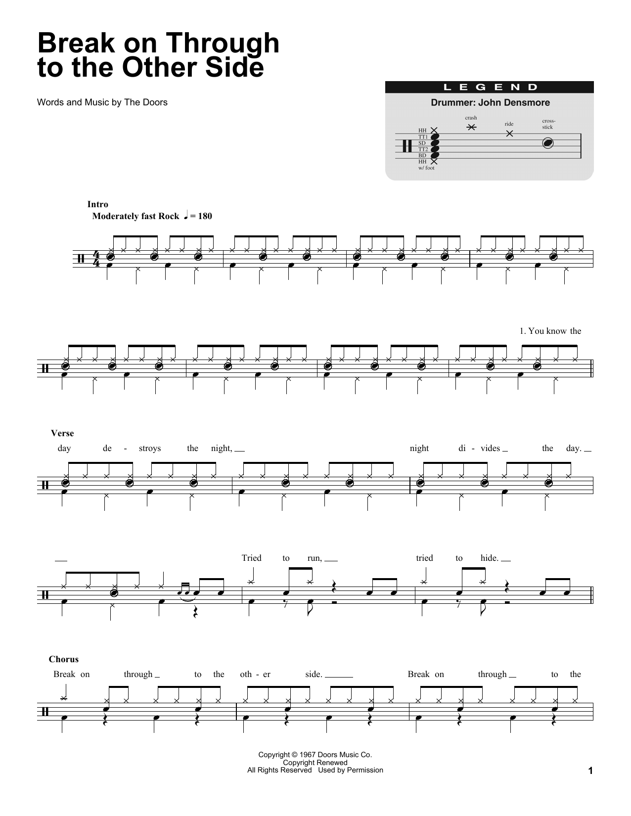Preview The Doors Break On Through To The Other Side Rock sheet music, notes and chords for Guitar Tab, SKU: 454173 sheet music, piano notes, chords, guitar tabs, score, transpose, transcribe, how to play, guide, download, learn, tutorial, progression, song, artist, awards, billboard, mtv, vh1, tour, single, album, release