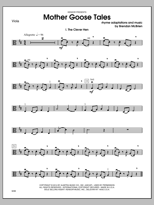 Mother Goose Tales - Viola sheet music