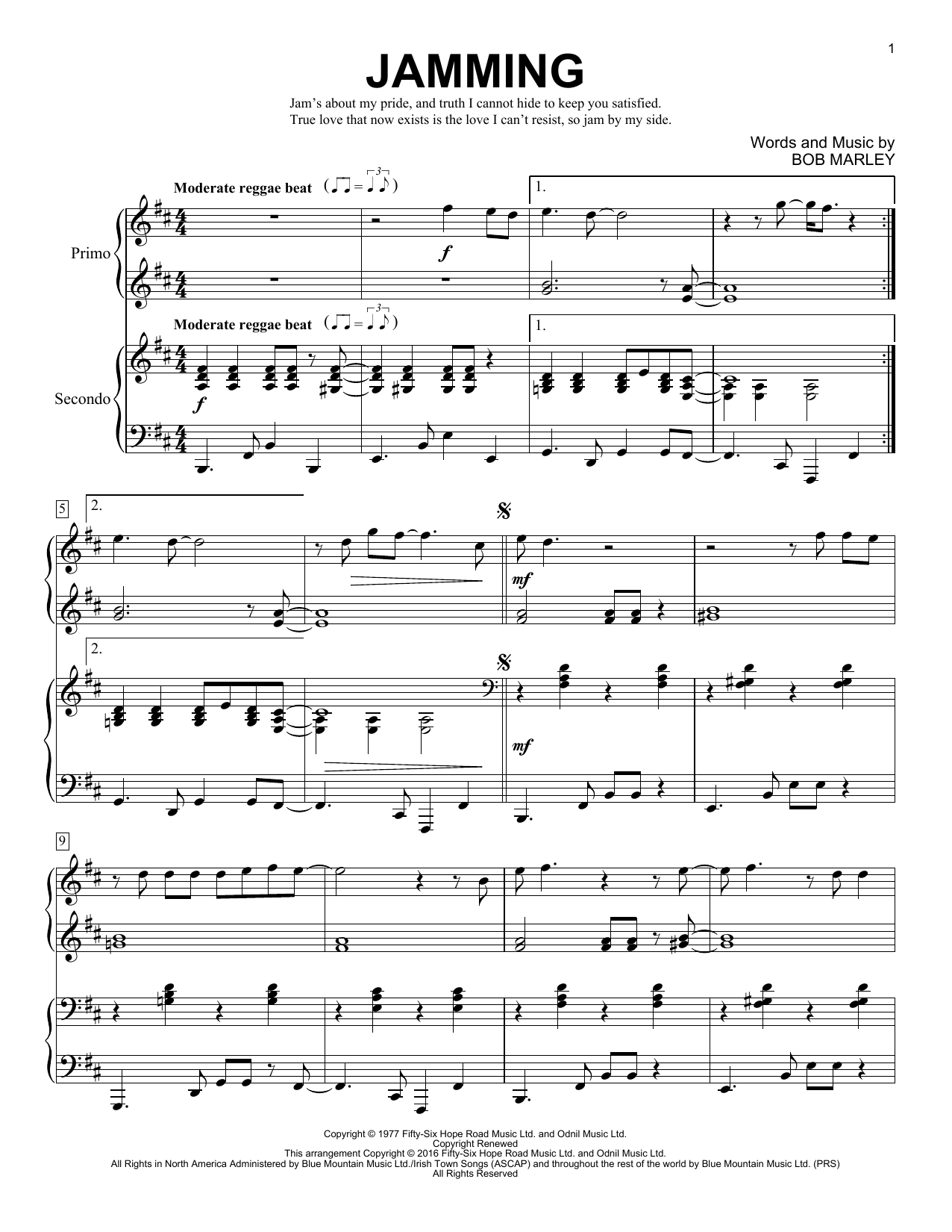 Brent Edstrom Jamming Sheet Music Notes & Chords for Piano Duet - Download or Print PDF