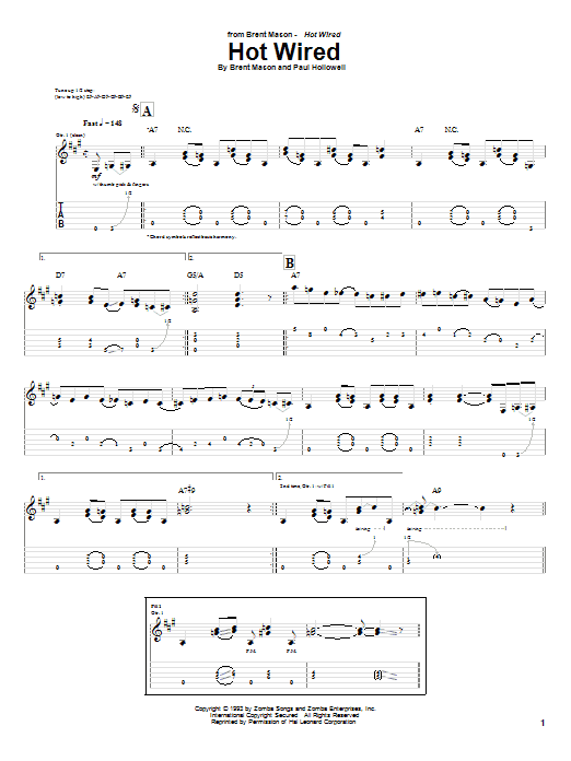 Hot Wired sheet music