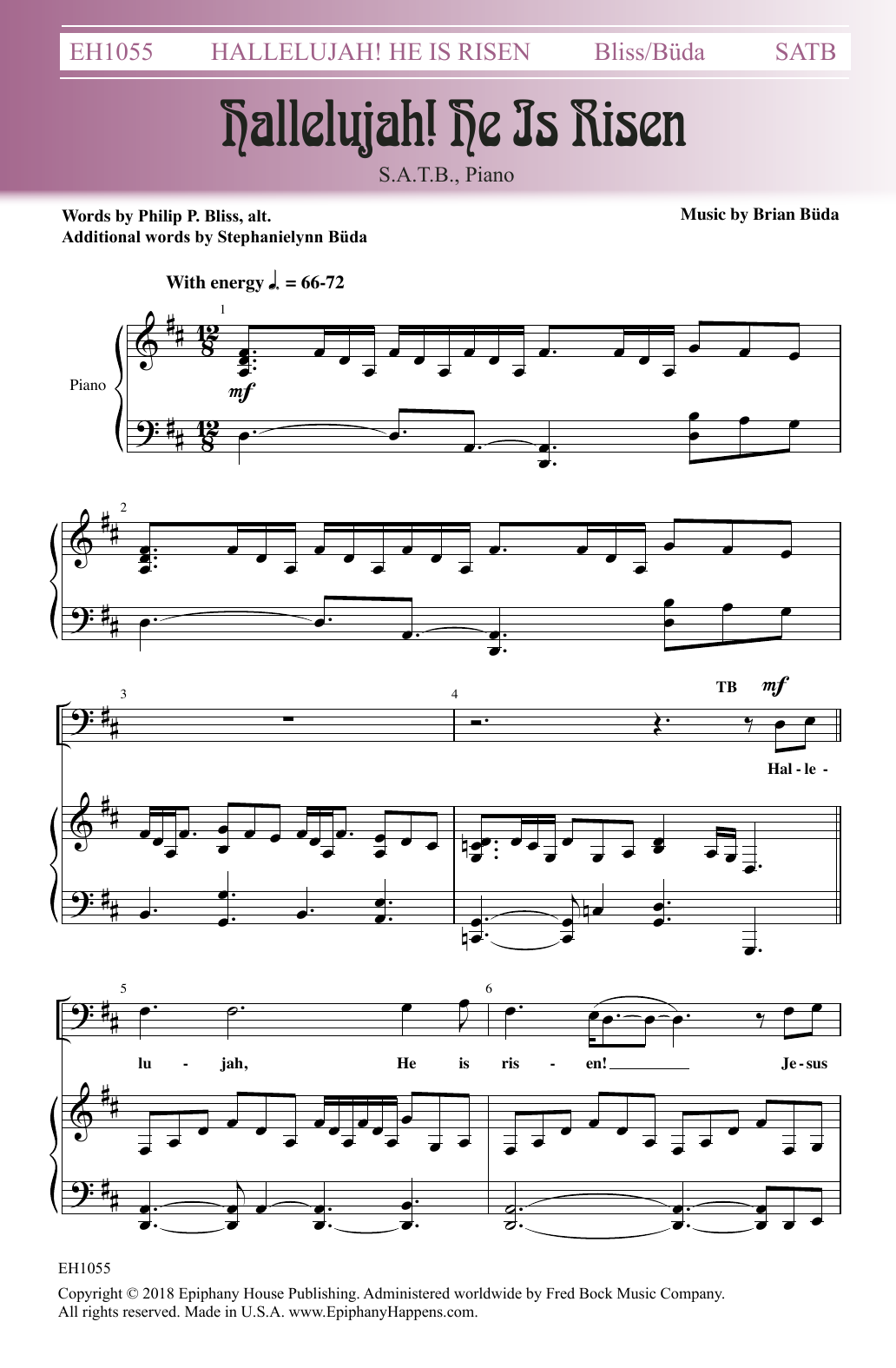 Brian Buda Hallelujah! He Is Risen Sheet Music Notes & Chords for Choral - Download or Print PDF