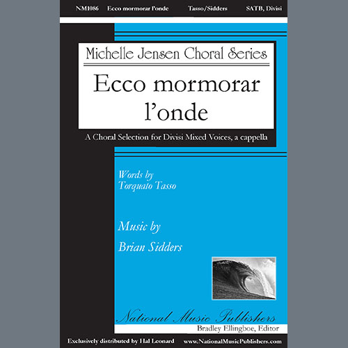 Brian Sidders, Ecco mormorar l'onde, SATB Choir