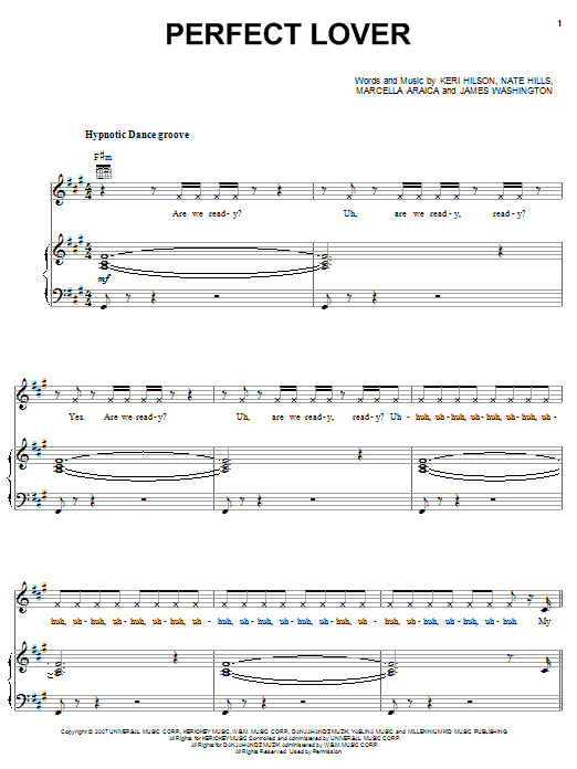 Perfect Lover sheet music