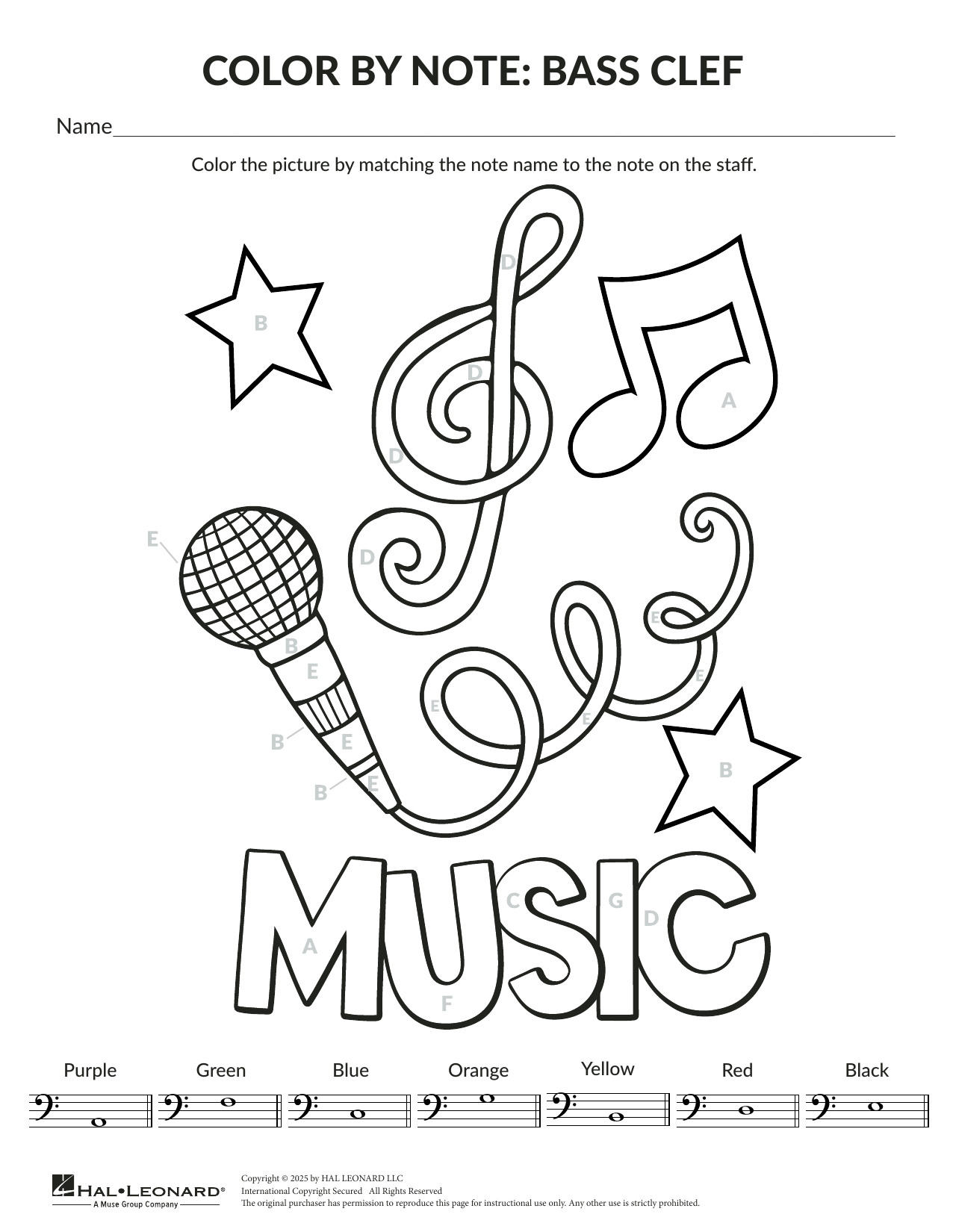 Brittany McCorriston Color By Note: General Music Sheet Music Notes & Chords for Theory Worksheet - Download or Print PDF Brittany McCorriston Color By Note: General Music Sheet Music Notes & Chords for Theory Worksheet - Download or Print PDF