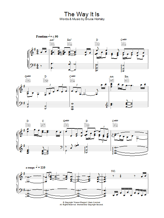 The Way It Is sheet music