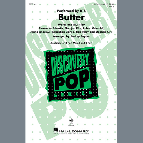 BTS, Butter (arr. Audrey Snyder), 3-Part Mixed Choir