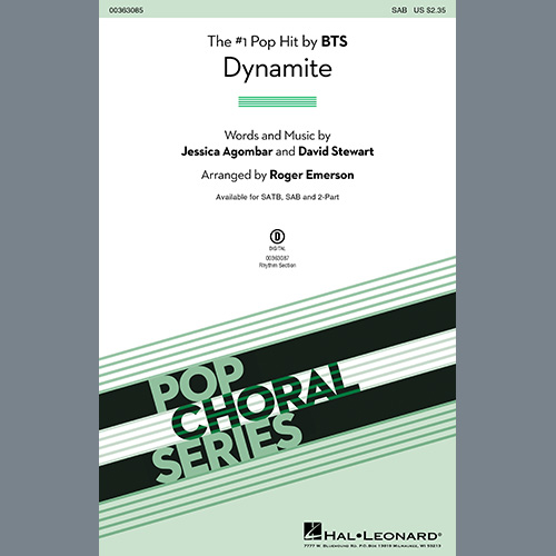 BTS, Dynamite (arr. Roger Emerson), SAB Choir