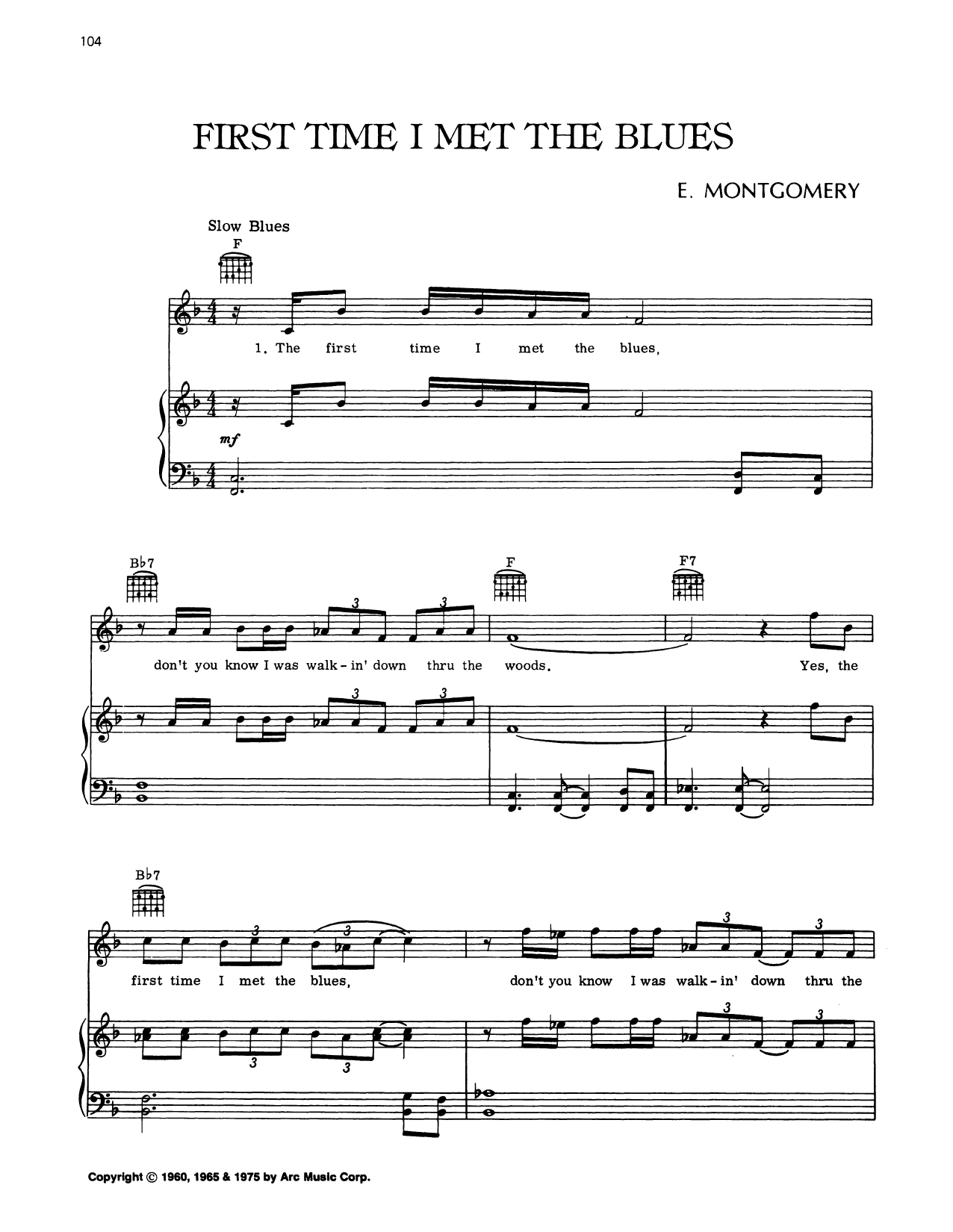 Buddy Guy First Time I Met The Blues Sheet Music Notes & Chords for Piano, Vocal & Guitar Chords (Right-Hand Melody) - Download or Print PDF