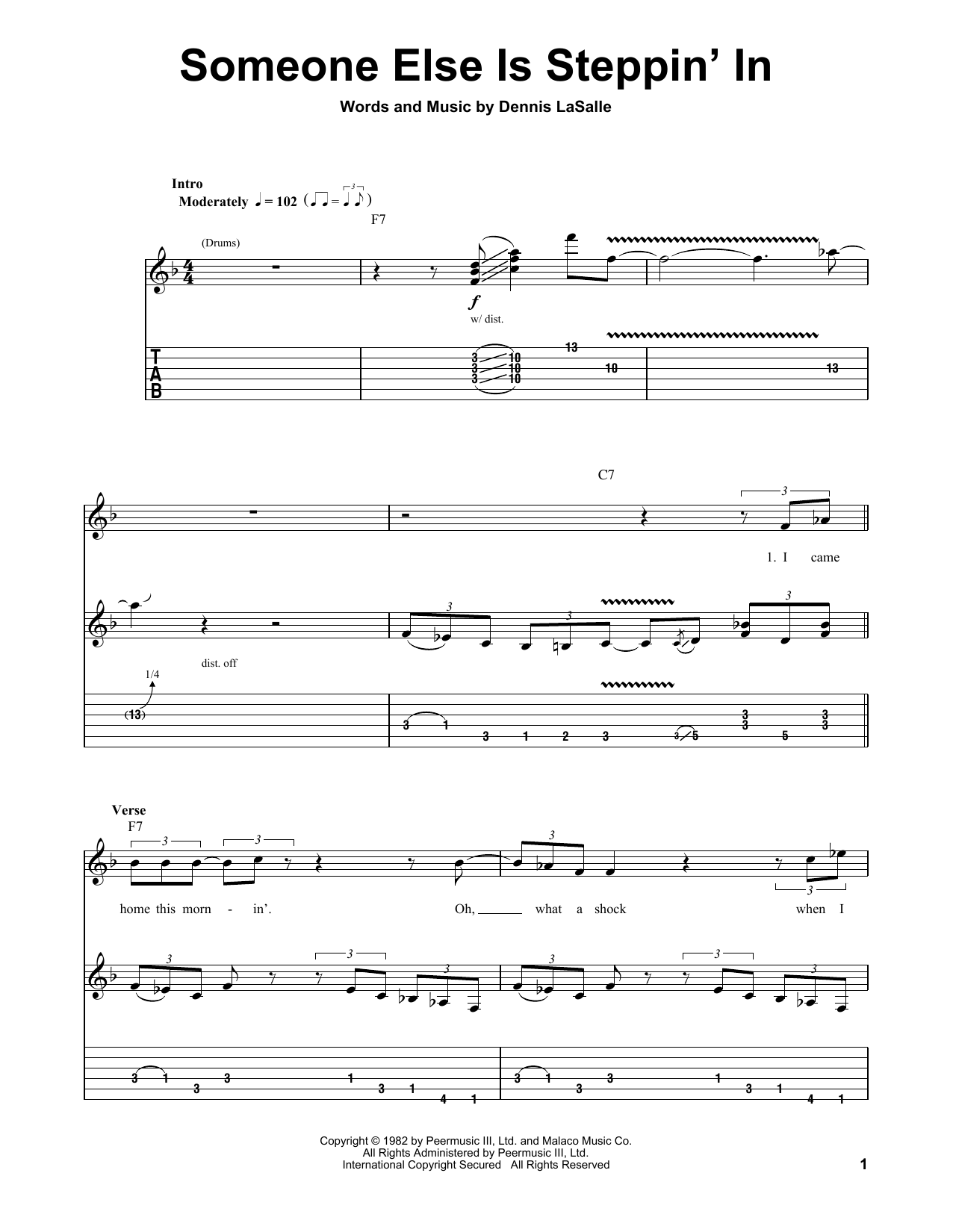 Buddy Guy Someone Else Is Steppin' In Sheet Music Notes & Chords for Guitar Tab Play-Along - Download or Print PDF
