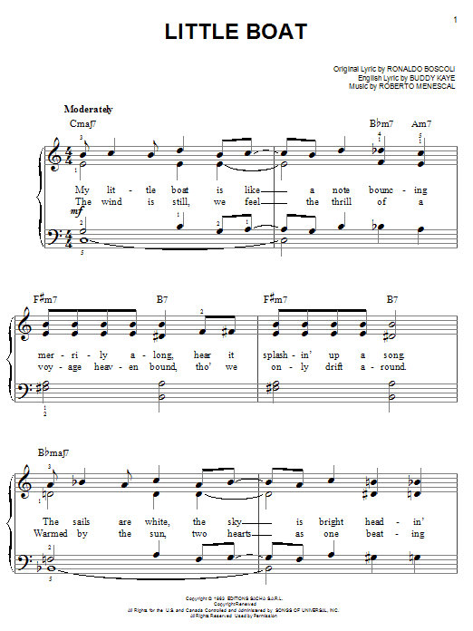 Buddy Kaye Little Boat Sheet Music Notes & Chords for Guitar Tab - Download or Print PDF