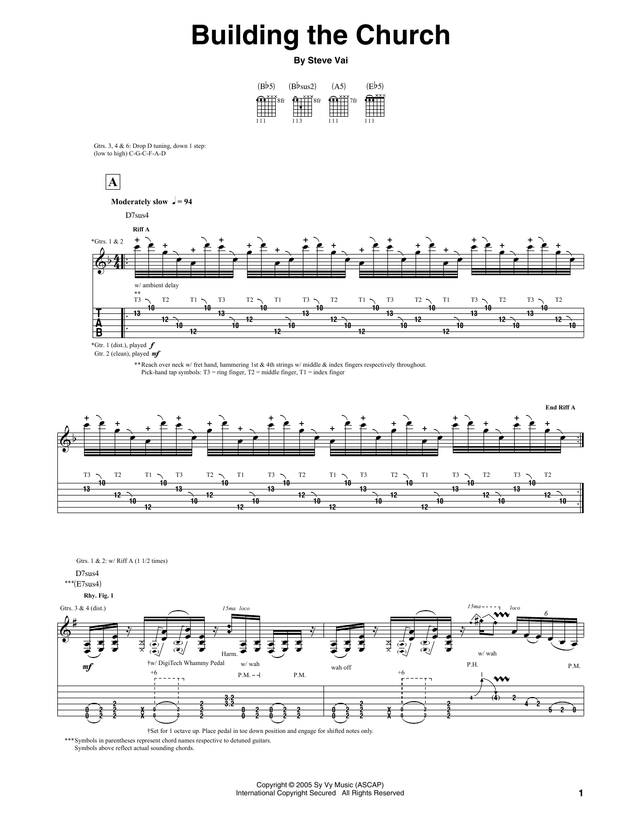 Preview Steve Vai Building The Church Rock sheet music, notes and chords for Guitar Tab, SKU: 453963 sheet music, piano notes, chords, guitar tabs, score, transpose, transcribe, how to play, guide, download, learn, tutorial, progression, song, artist, awards, billboard, mtv, vh1, tour, single, album, release