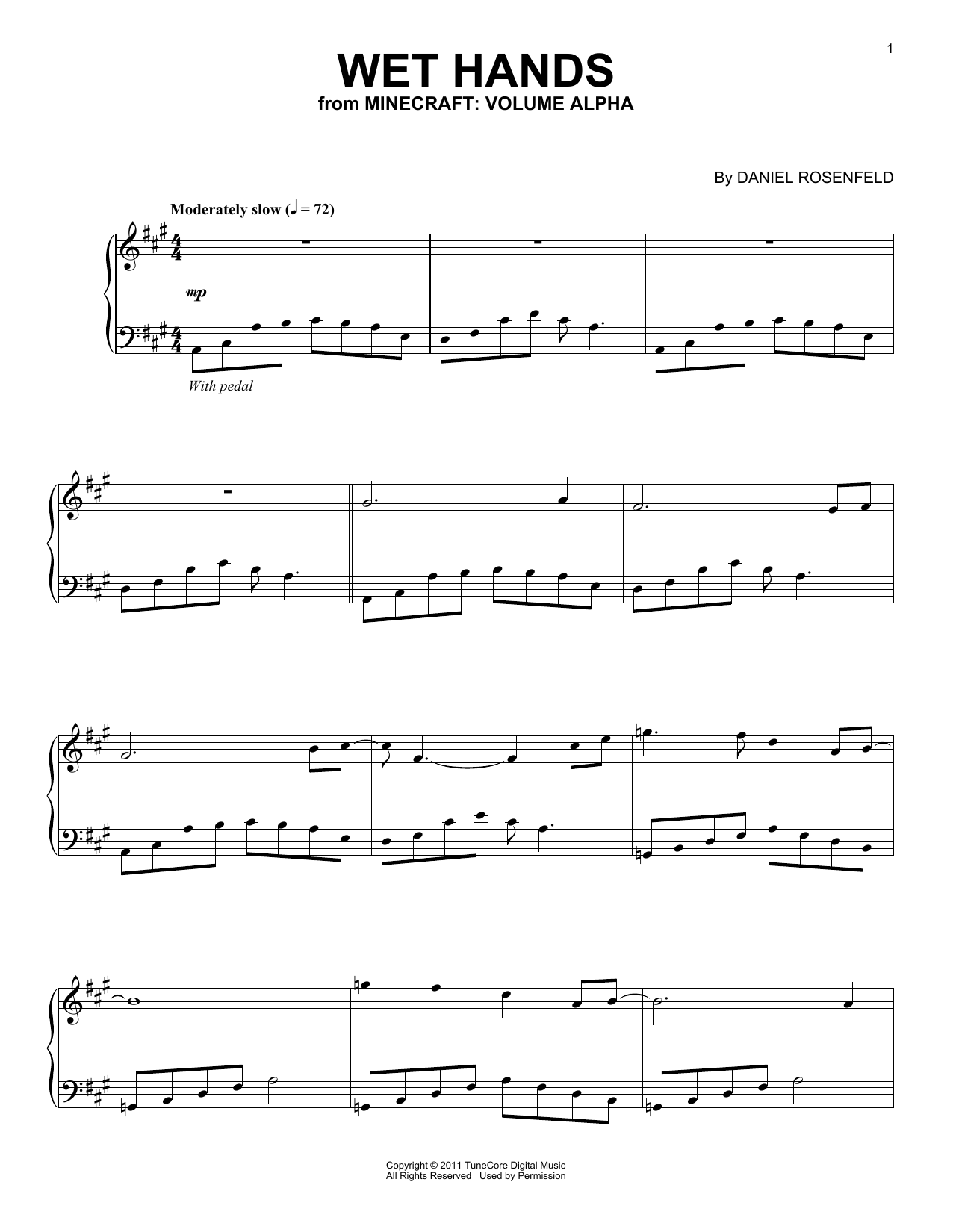 C418 Wet Hands (from Minecraft) Sheet Music Notes & Chords for Viola Solo - Download or Print PDF