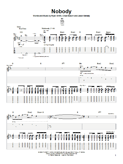 Cadet Nobody Sheet Music Notes & Chords for Guitar Tab - Download or Print PDF Cadet Nobody Sheet Music Notes & Chords for Guitar Tab - Download or Print PDF