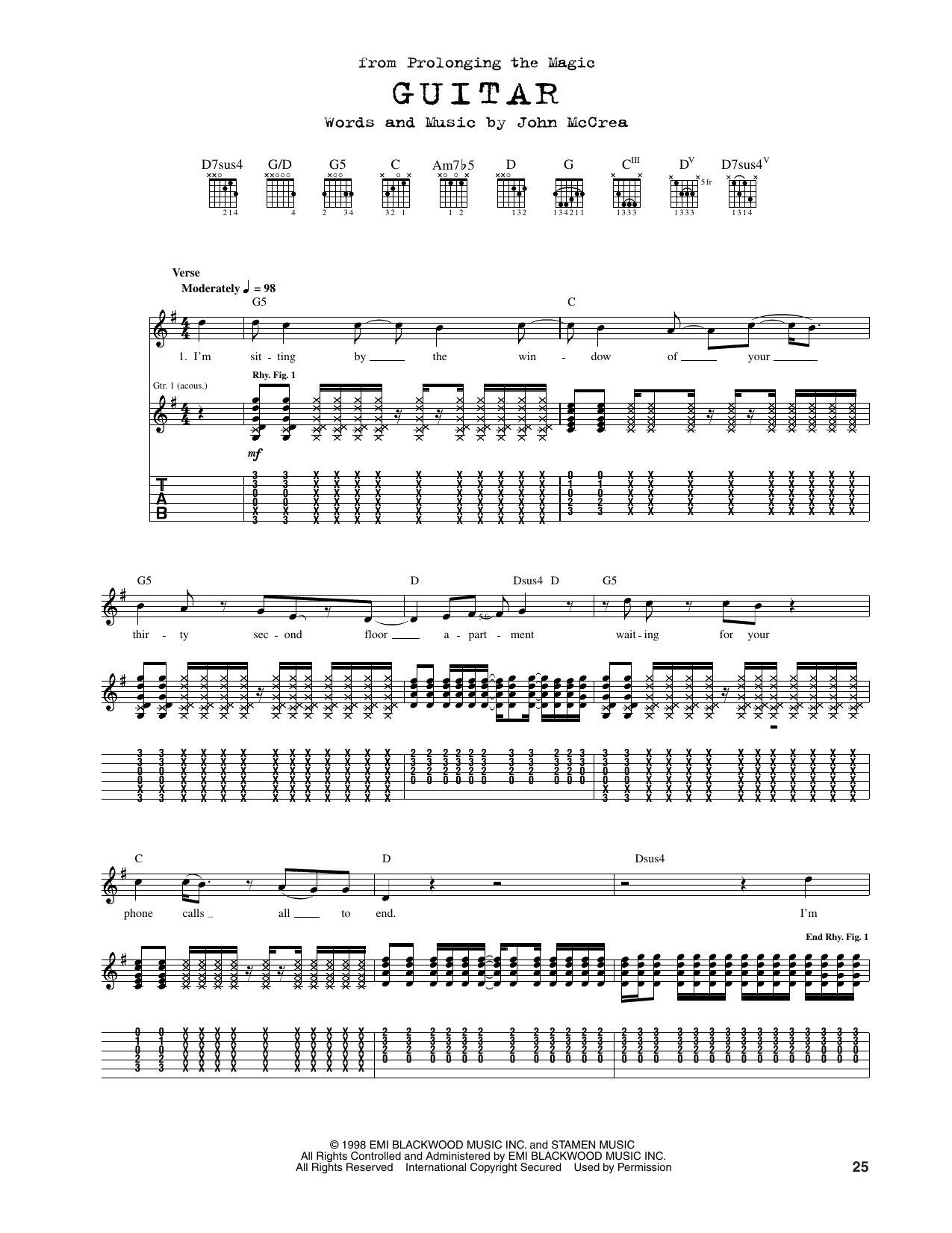 Cake Guitar Sheet Music Notes & Chords for Guitar Tab - Download or Print PDF