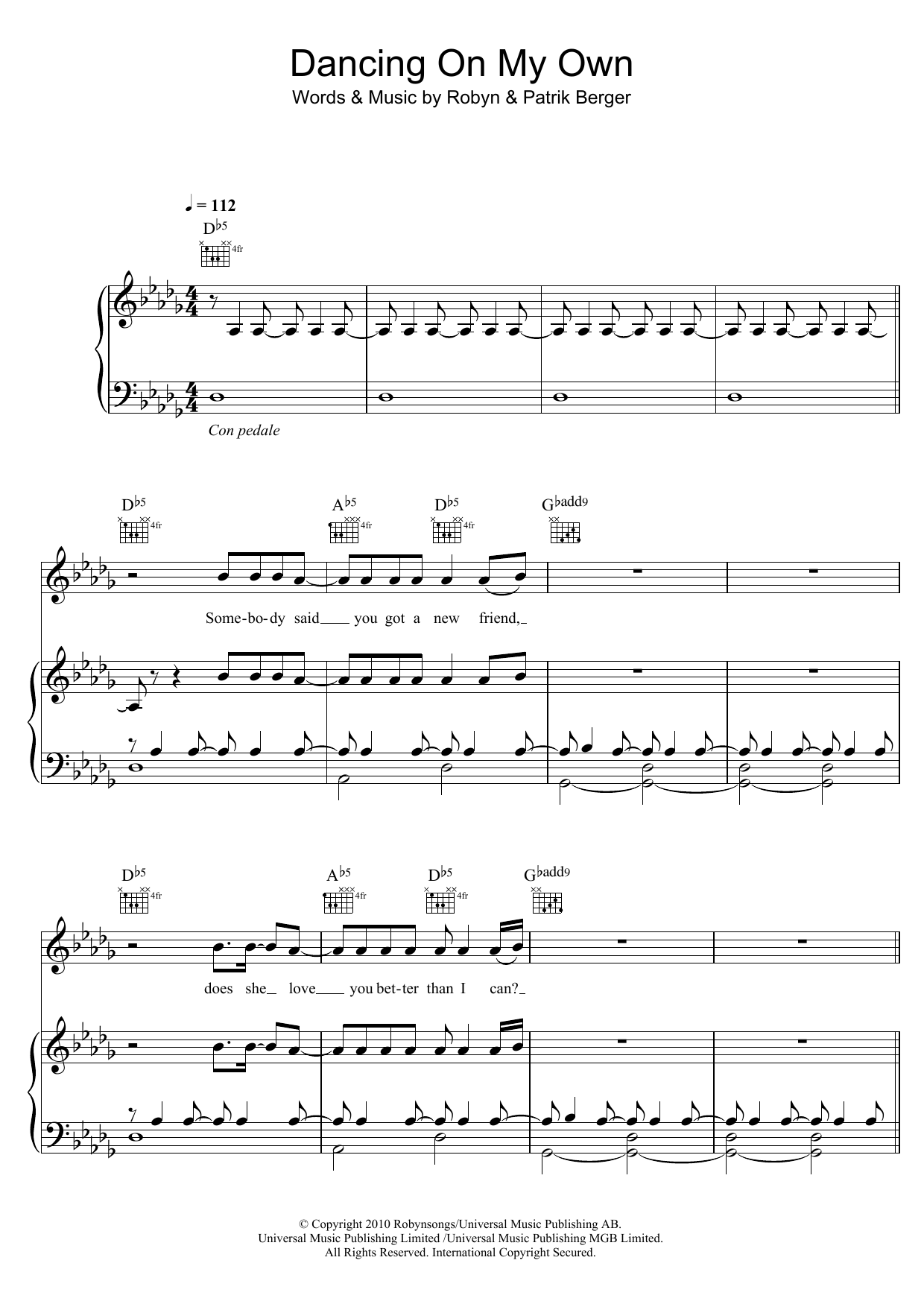Calum Scott Dancing On My Own Sheet Music Notes & Chords for Easy Piano - Download or Print PDF