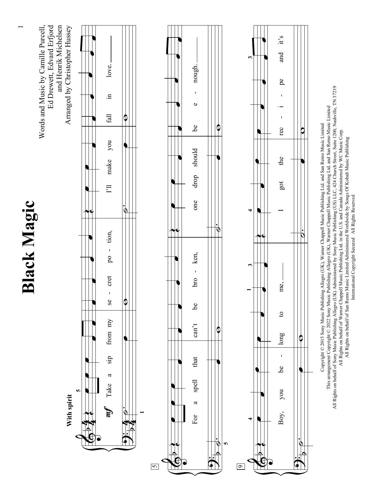 Camille Purcell Black Magic (arr. Christopher Hussey) Sheet Music Notes & Chords for Educational Piano - Download or Print PDF