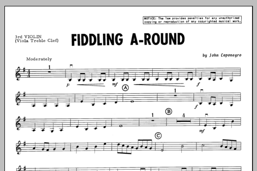 Fiddling A-Round - 3rd Violin sheet music