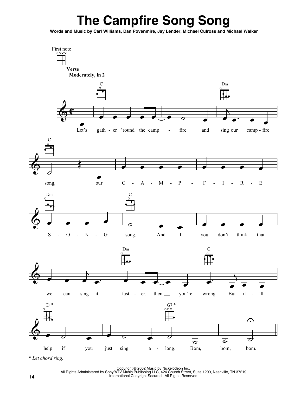 Carl Williams The Campfire Song Song Sheet Music Notes & Chords for Banjo Tab - Download or Print PDF