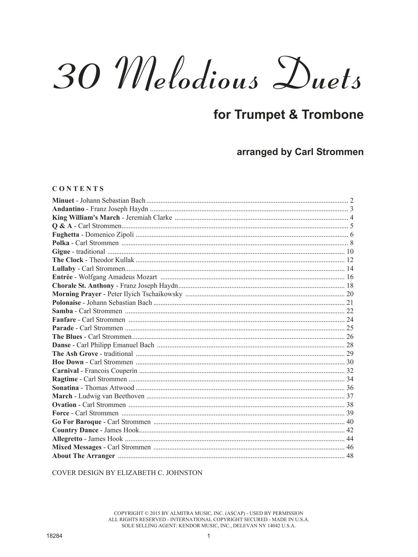 30 Melodious Duets (Trumpet & Trombone) sheet music