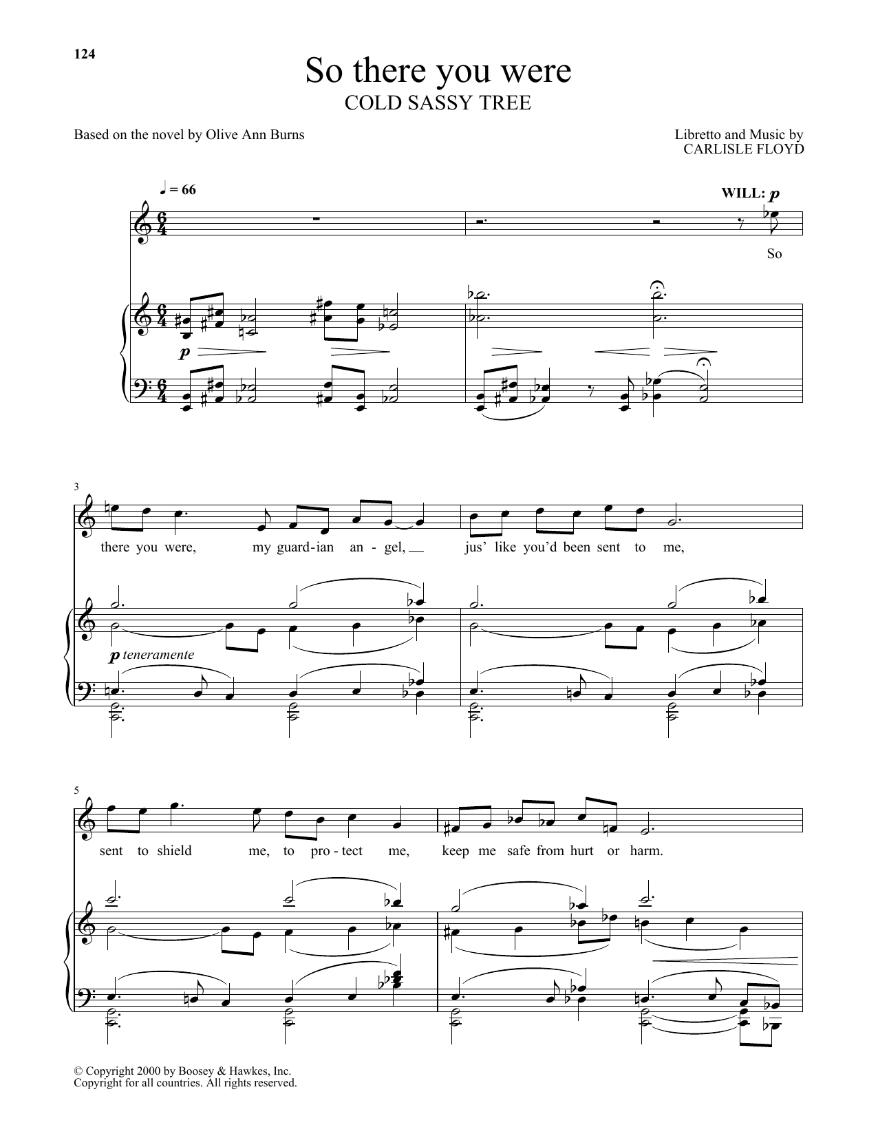 Carlisle Floyd So there you were (from Cold Sassy Tree) Sheet Music Notes & Chords for Piano & Vocal - Download or Print PDF