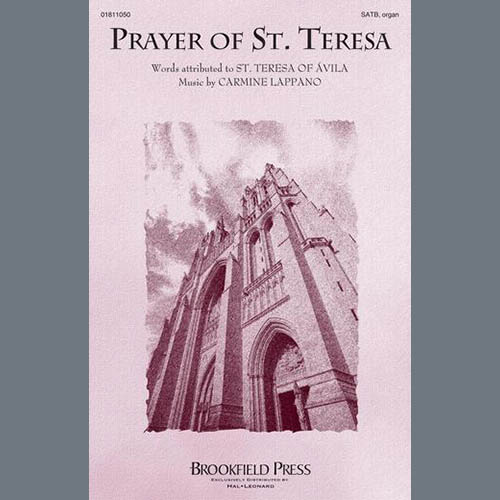 Carmine Lappano, Prayer Of St. Teresa, SATB Choir