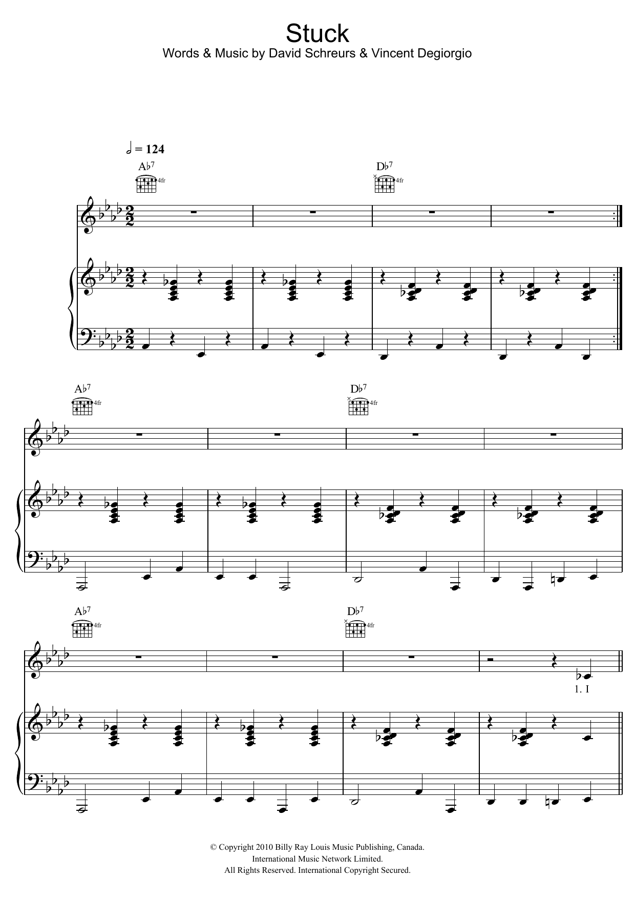 Caro Emerald Stuck Sheet Music Notes & Chords for Piano, Vocal & Guitar (Right-Hand Melody) - Download or Print PDF