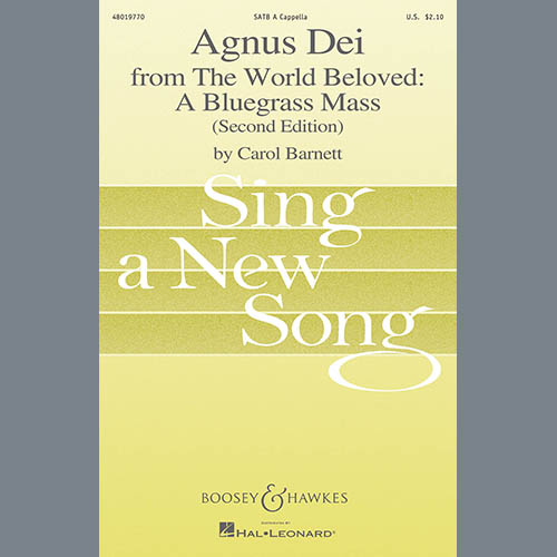Carol Barnett, Agnus Dei (from The World Beloved: A Bluegrass Mass), SATB Choir