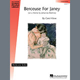 Download Carol Klose Berceuse For Janey sheet music and printable PDF music notes