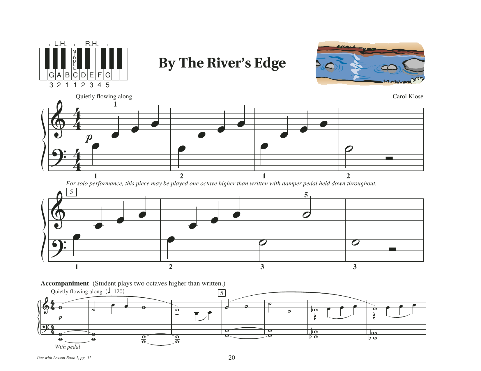 Carol Klose By The River's Edge Sheet Music Notes & Chords for Educational Piano - Download or Print PDF