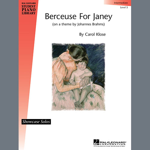 Carol Klose, Berceuse For Janey, Educational Piano