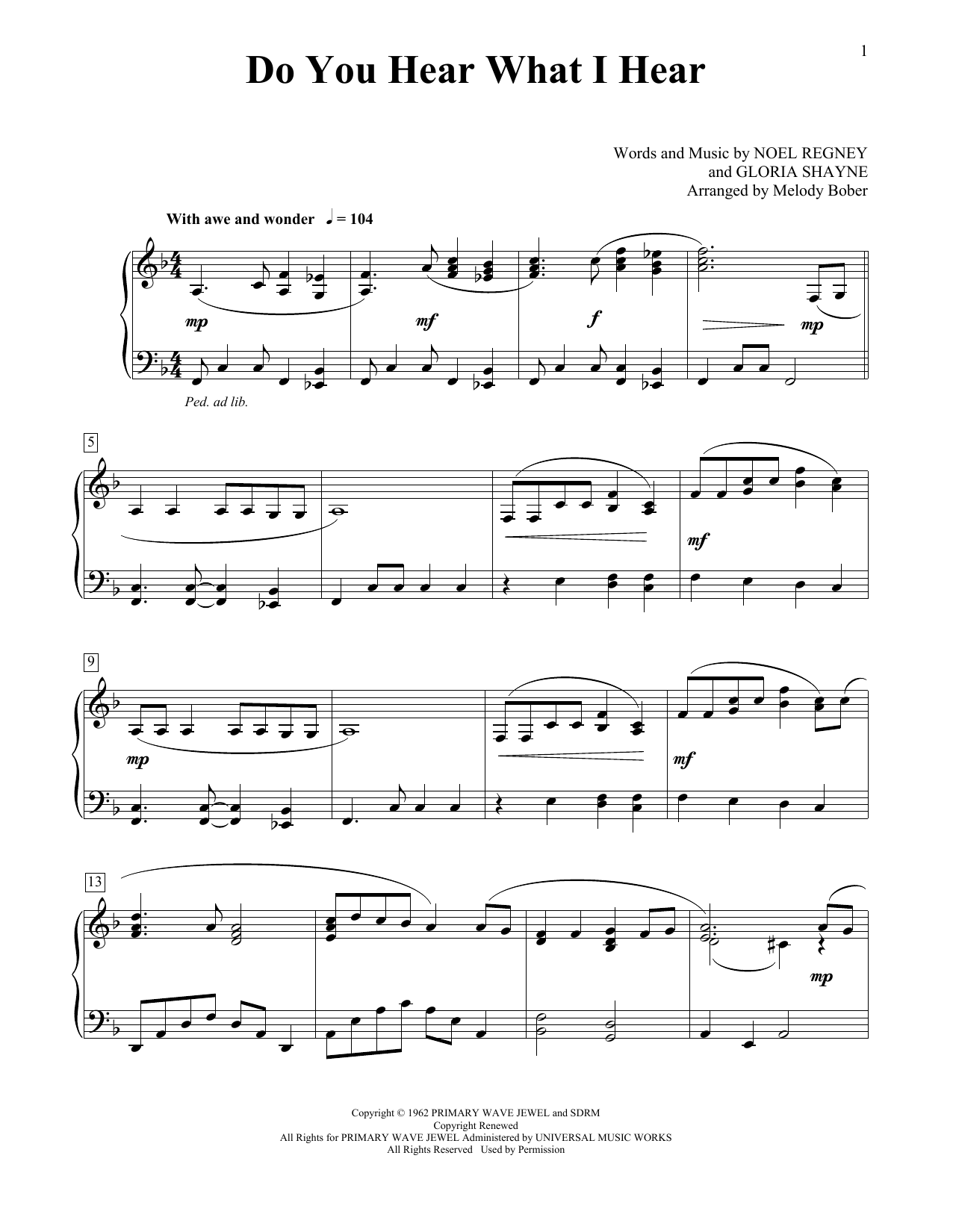 Carole King Do You Hear What I Hear Sheet Music Notes & Chords for Educational Piano - Download or Print PDF