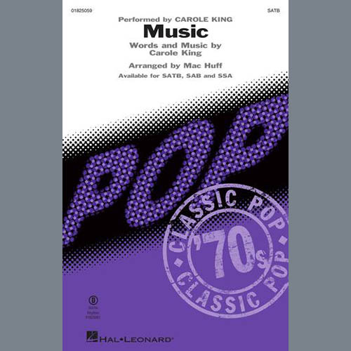Carole King Carole King, Music (arr. Mac Huff), SAB Choir