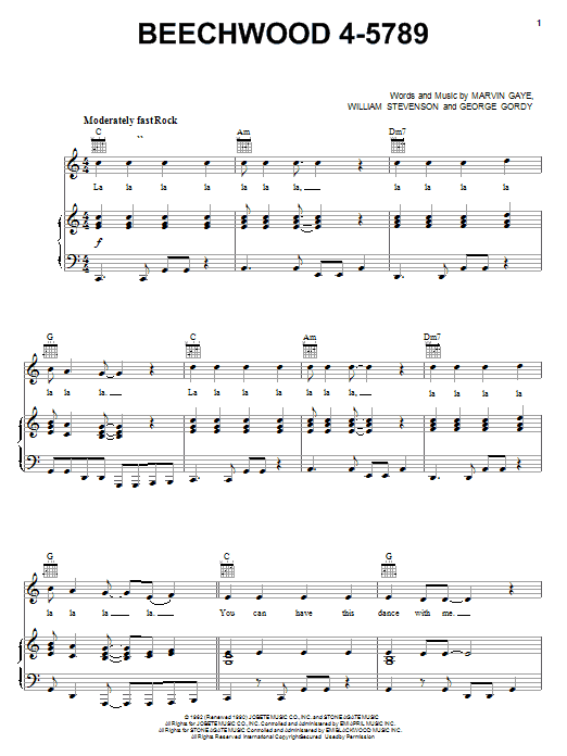 Carpenters Beechwood 4-5789 Sheet Music Notes & Chords for Piano, Vocal & Guitar (Right-Hand Melody) - Download or Print PDF