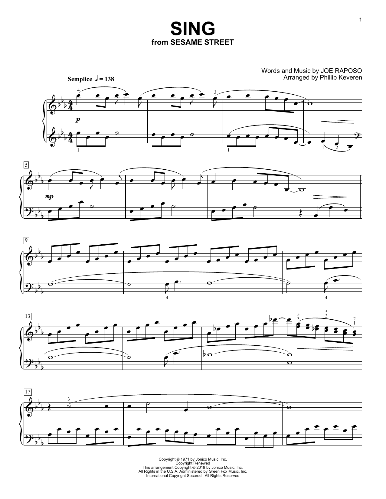 Carpenters Sing (arr. Phillip Keveren) Sheet Music Notes & Chords for Piano Solo - Download or Print PDF