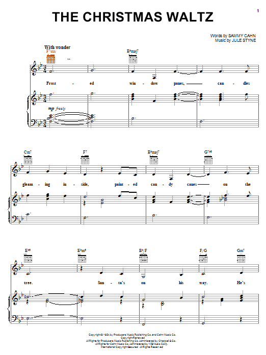 The Christmas Waltz sheet music