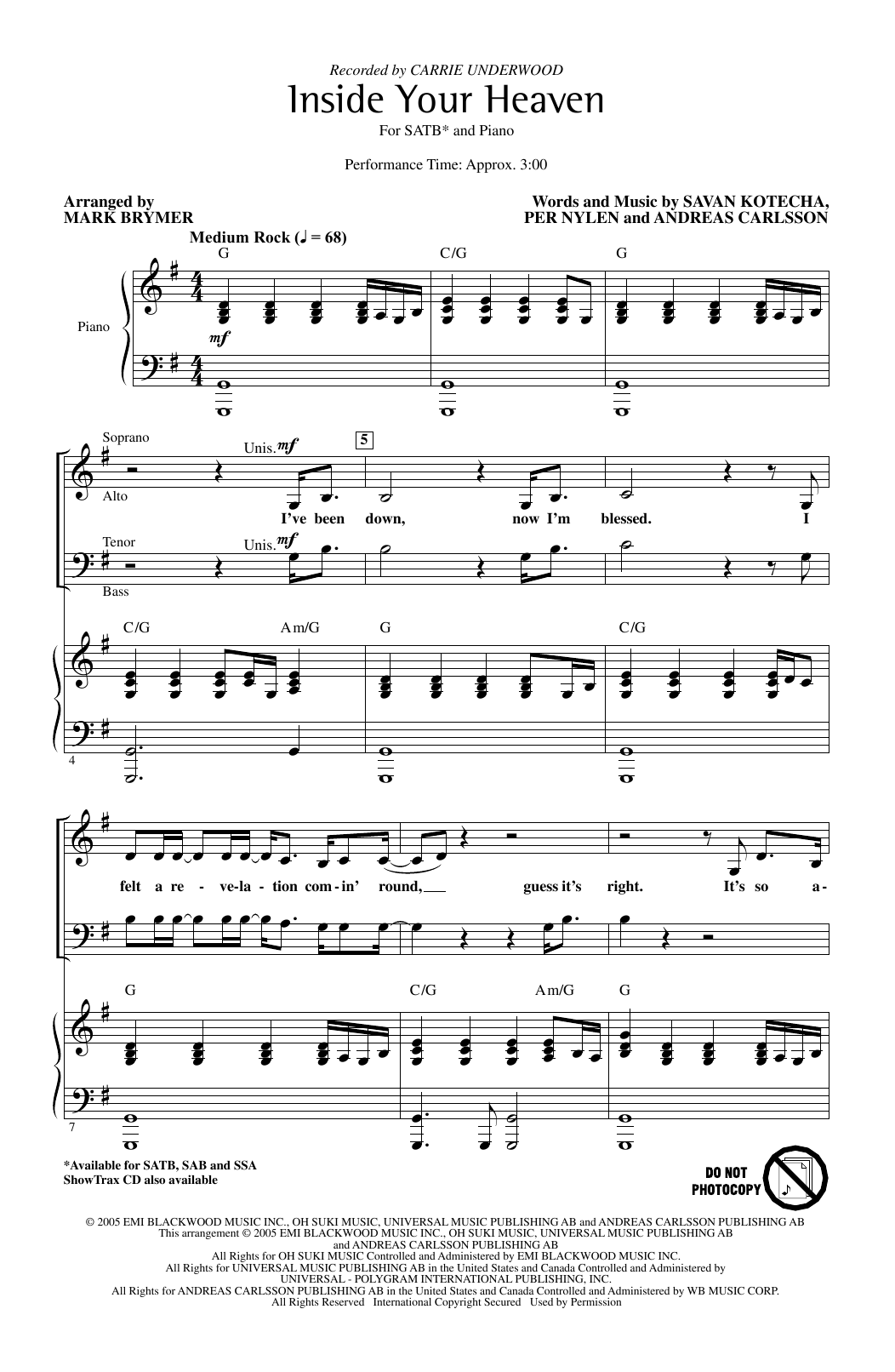 Fleetwood Mac Inside Your Heaven (arr. Kirby Shaw) Sheet Music Notes & Chords for SSA - Download or Print PDF
