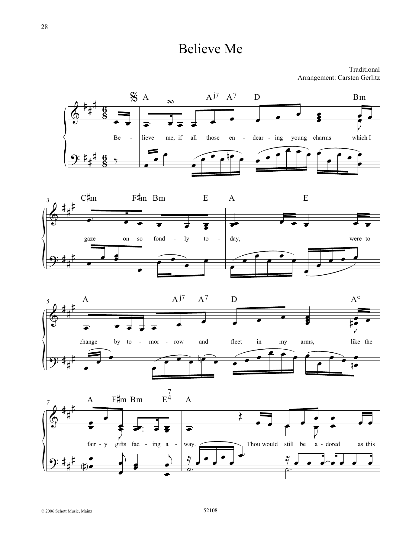 Carsten Gerlitz Believe Me Sheet Music Notes & Chords for Piano Solo - Download or Print PDF