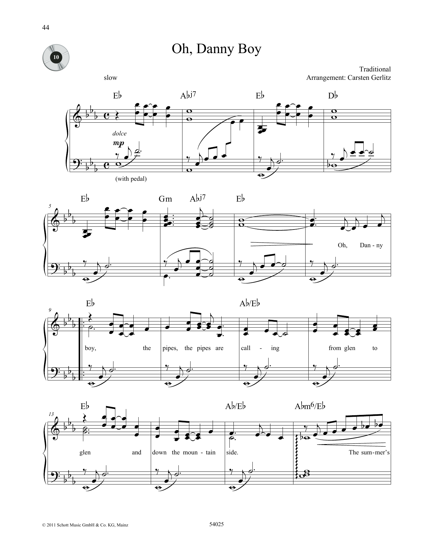 Carsten Gerlitz Oh Danny Boy Sheet Music Notes & Chords for Piano Solo - Download or Print PDF